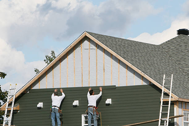 Professional Siding technician working in South Bound Brook, NJ
